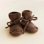Hvid Booties 0–9 maanden - Mocha