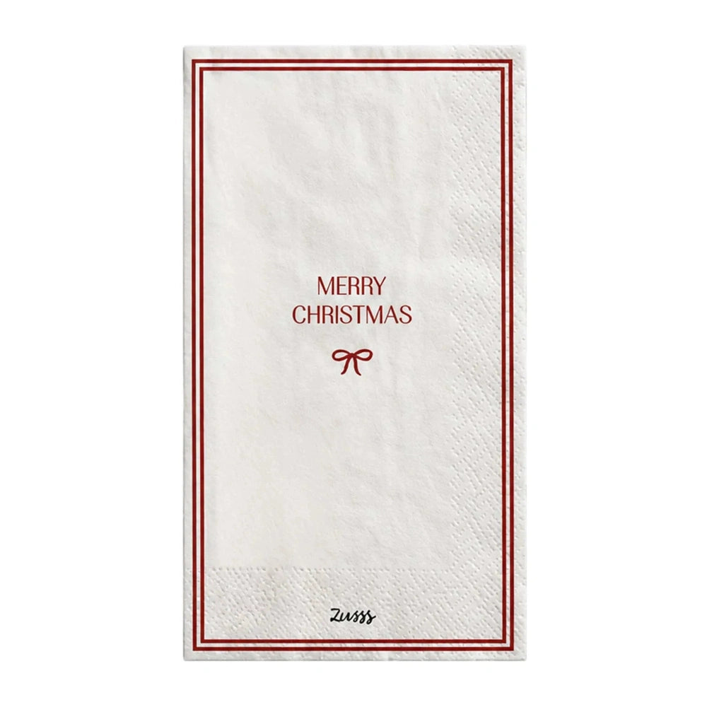 Zusss Servetten Rechthoek - Merry Christmas