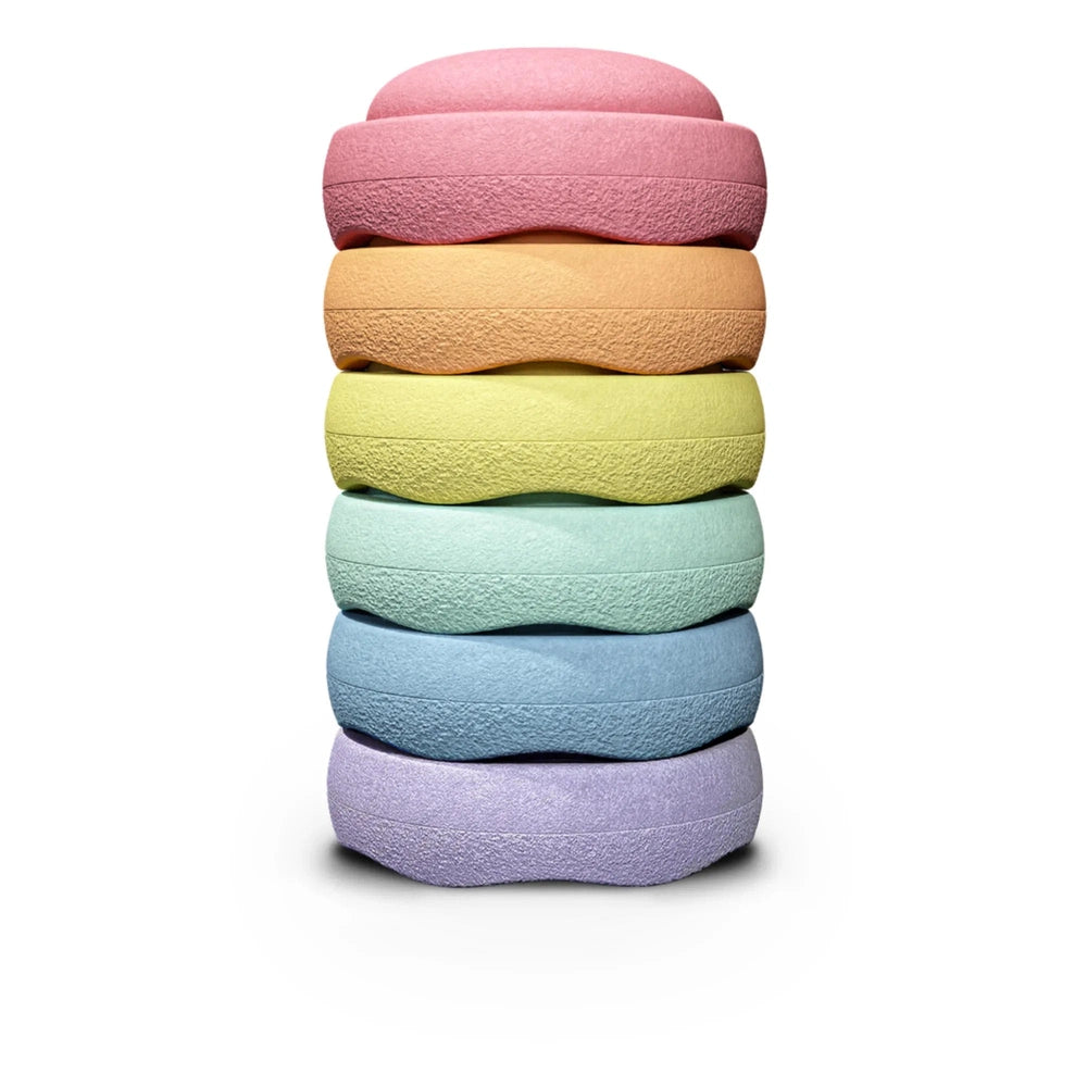 Stapelstein Original Rainbow Pastel | 6 Onderdelen