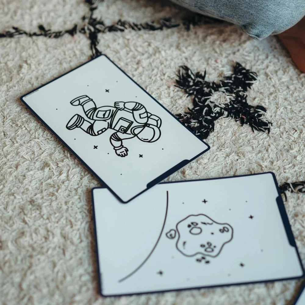 Kidywolf Kidydraw Mini Tekentablet REFILL - Galaxy / Dinosaurs