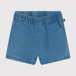 Petit Bateau Short Van Lichte Denim Voor Baby’s