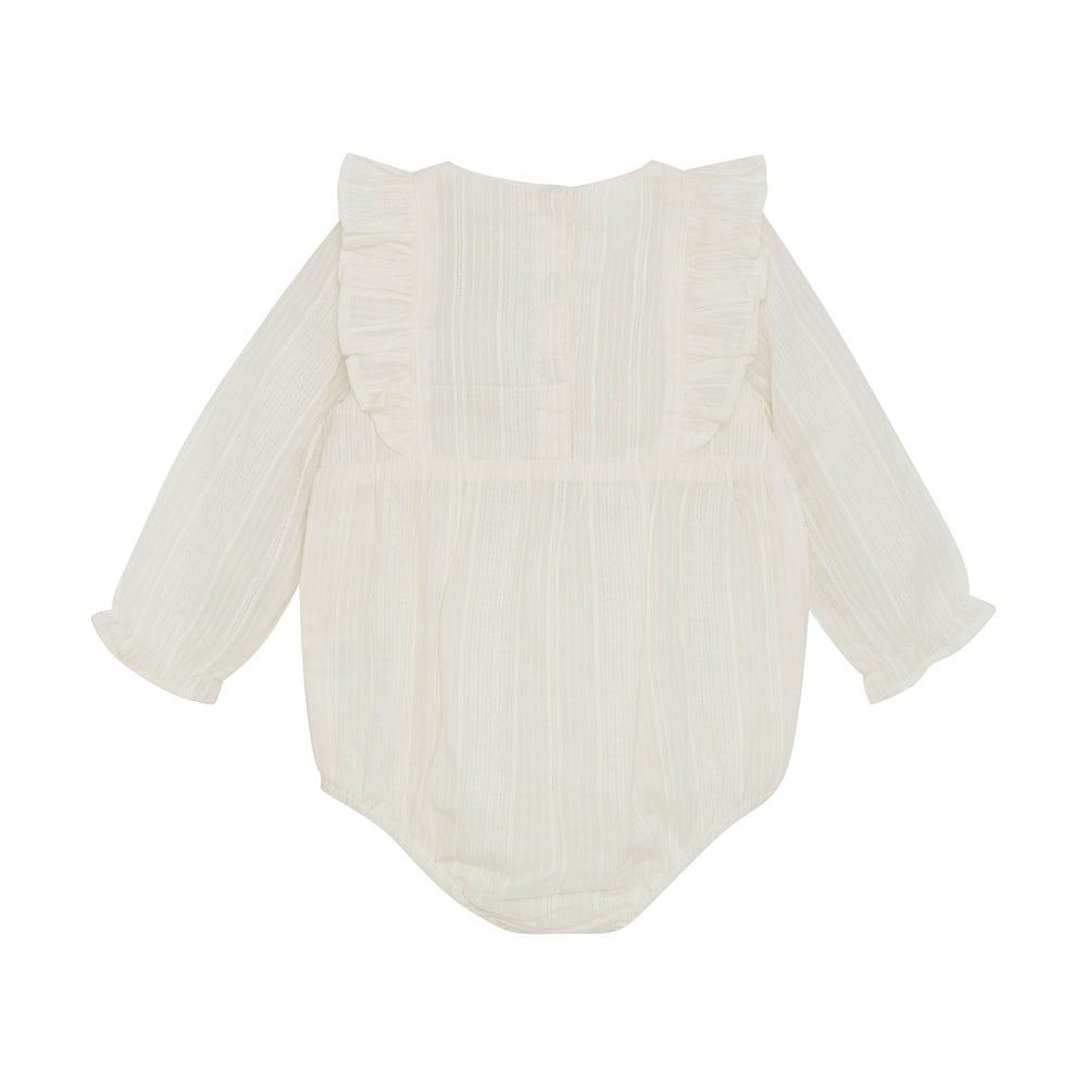 Enfant Bloomer Met Lange Mouwen En Ruffles - Offwhite