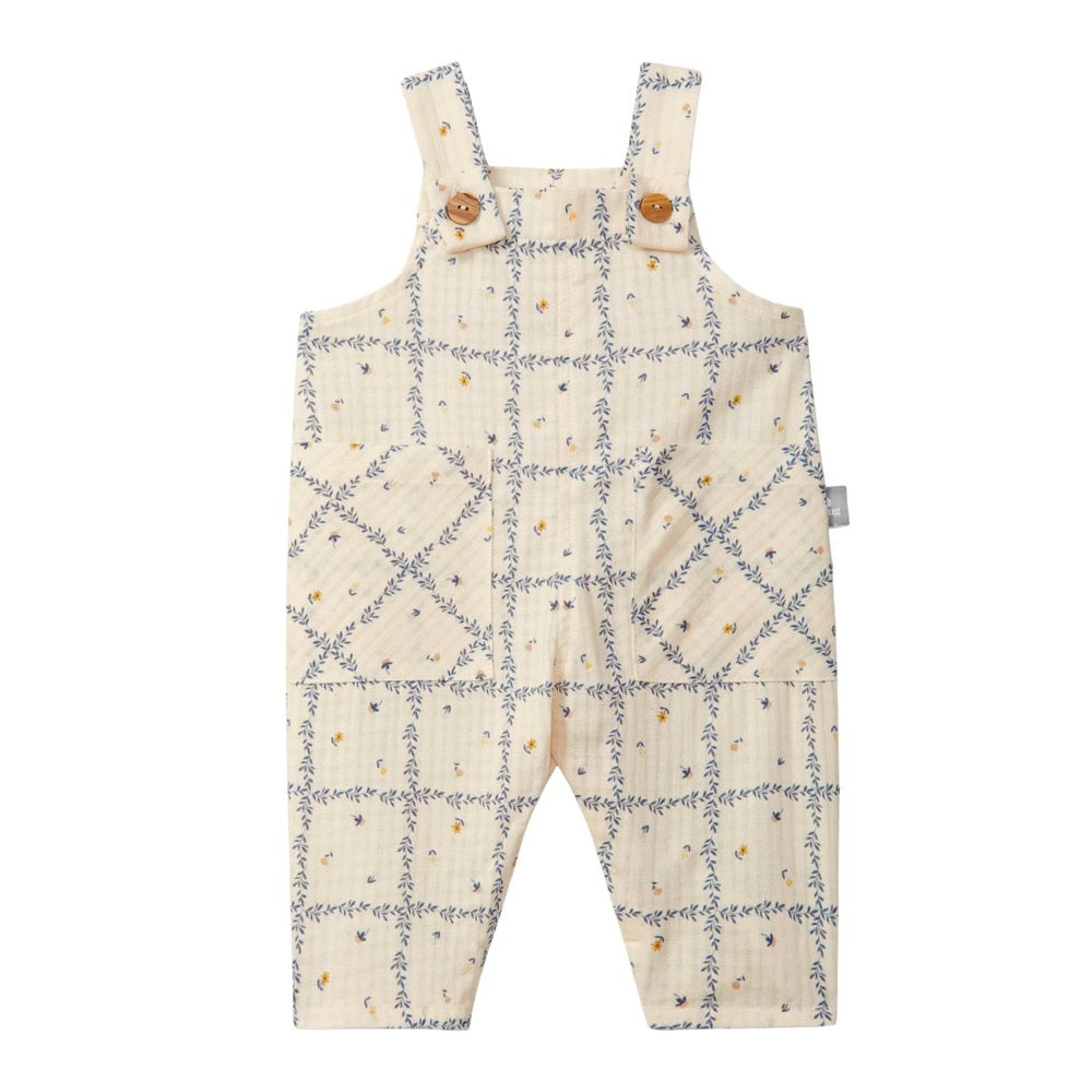 Salopette en coton ajustée - Indigo