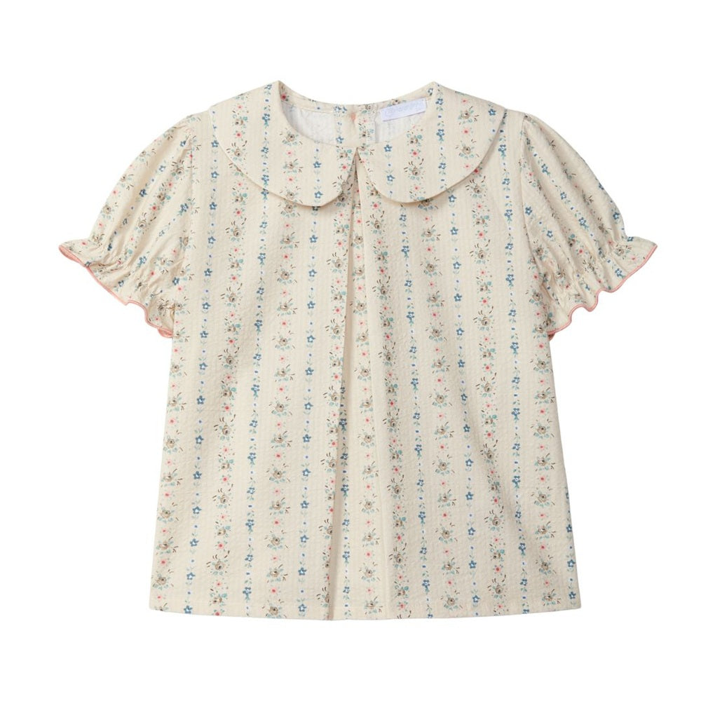Laranjinha Katoenen Blouse Voor Baby's - Sand