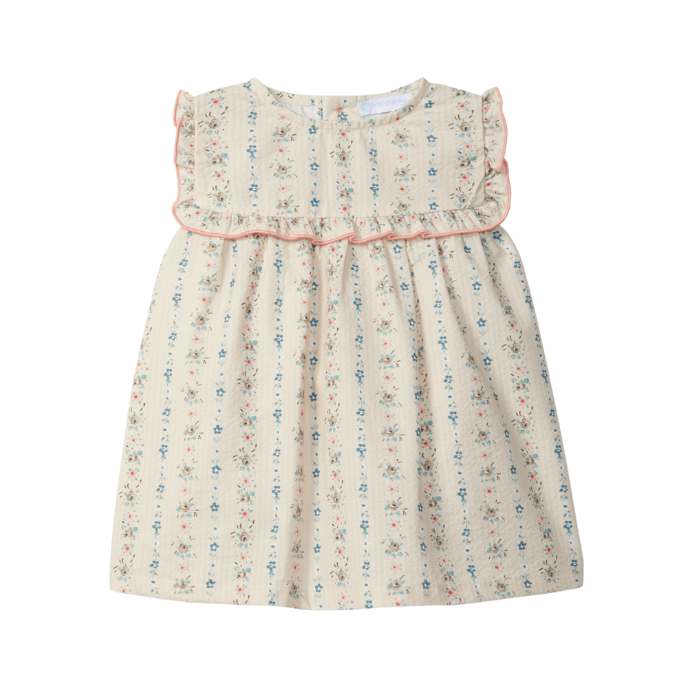 Laranjinha Katoenen Jurk Voor Baby's - Sand