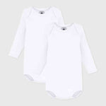 Petit Bateau | Set van 2 body’s met lange mouwen Petit Bateau wit