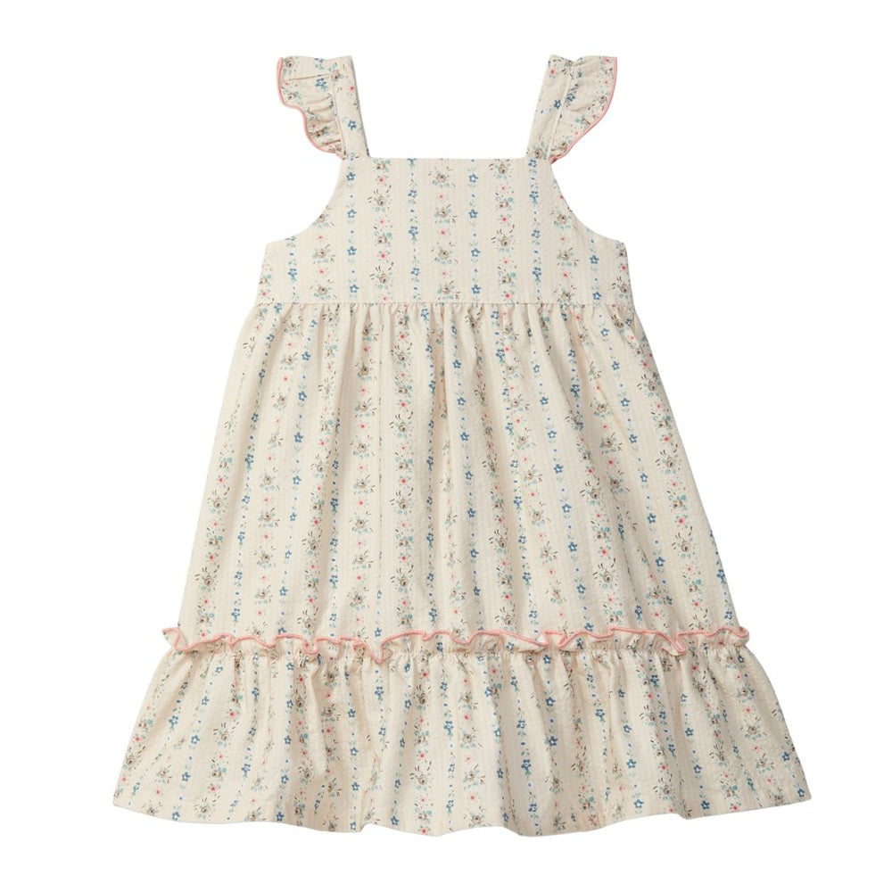 Laranjinha Katoenen Jurk Voor Kinderen - Sand