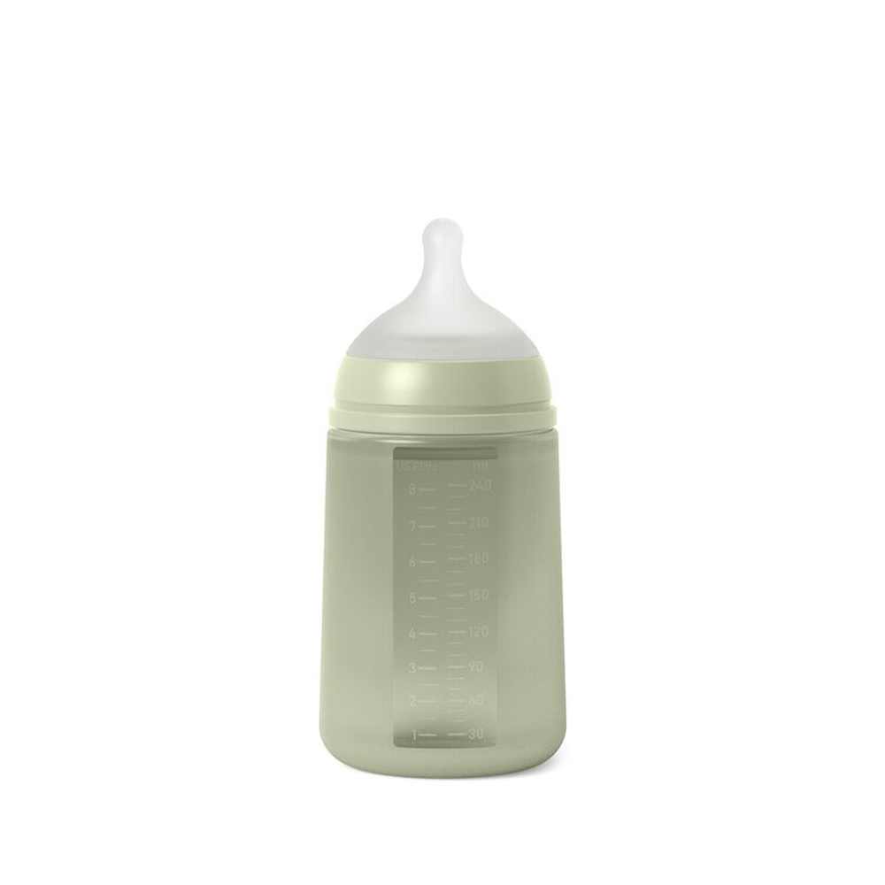 Suavinex - Siliconen Flexibele Zuigfles - 240ml - Groen