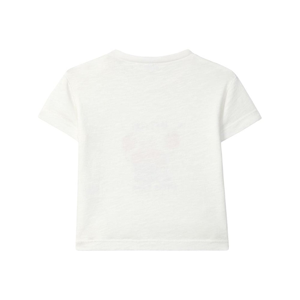Laranjinha Katoenen T-Shirt Voor Kinderen "Let's Play Little Crab" - Off-White