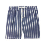 Laranjinha Gestreepte Zomer Shorts Voor Kinderen - Navy Blue