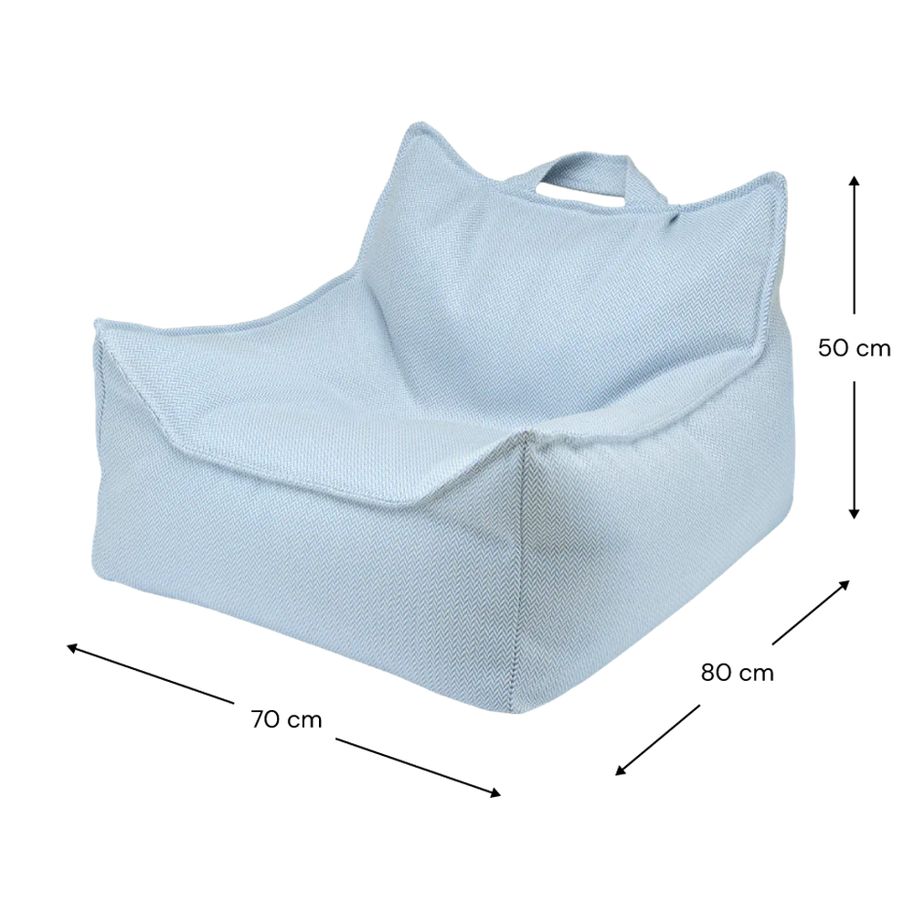 Wigiwama Zitzak Voor Buiten - Outdoor Beanbag Chair - Azure