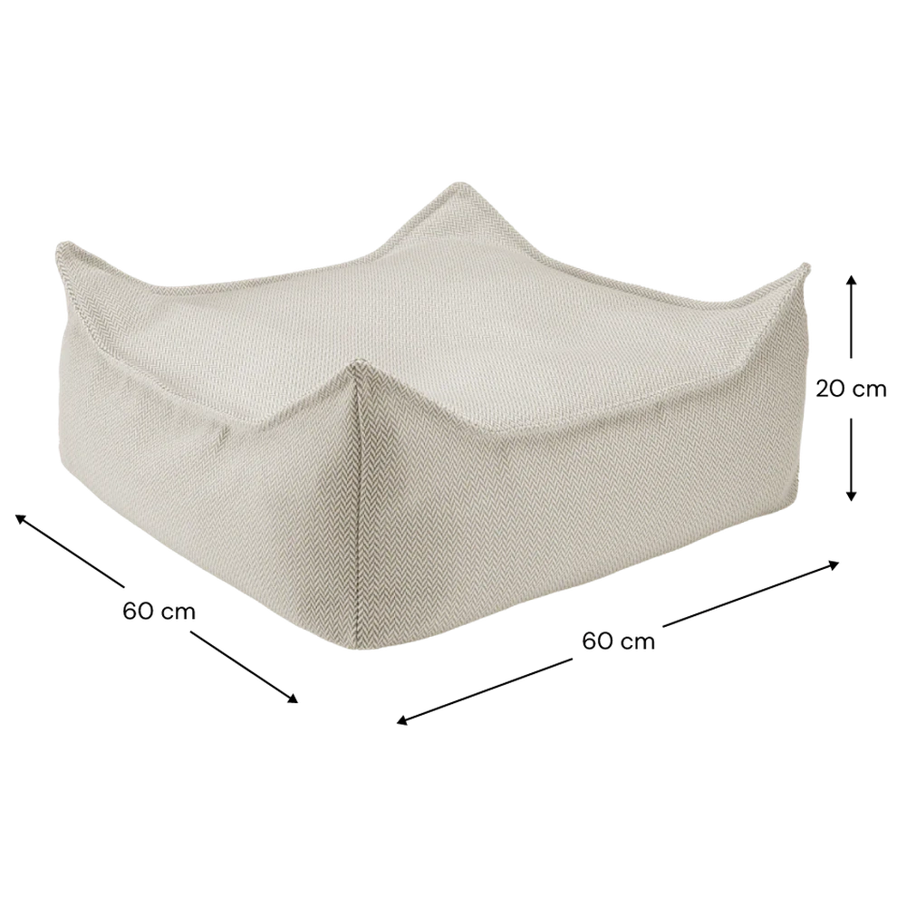 Wigiwama Vierkante Poef - Outdoor Square Ottoman - Terra
