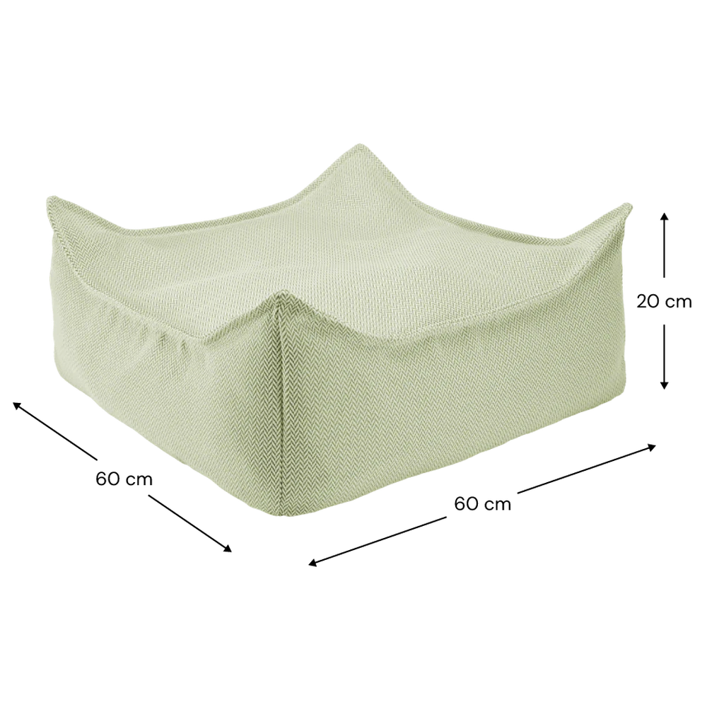 Wigiwama Vierkante Poef - Outdoor Square Ottoman - Herba