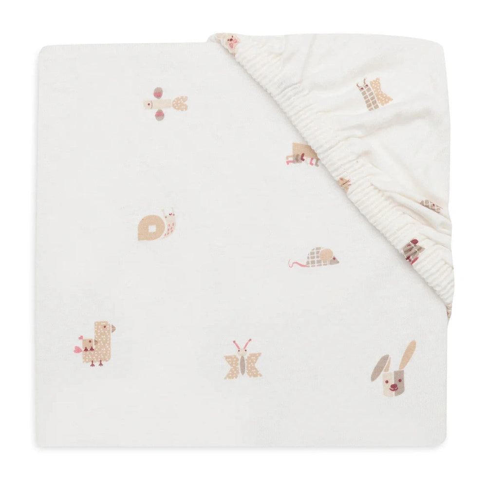 Jollein - Hoeslaken Jersey 60x120cm - Animal Friends
