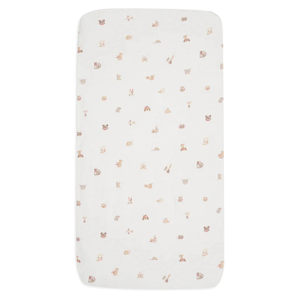 Jollein - Hoeslaken Jersey 60x120cm - Animal Friends