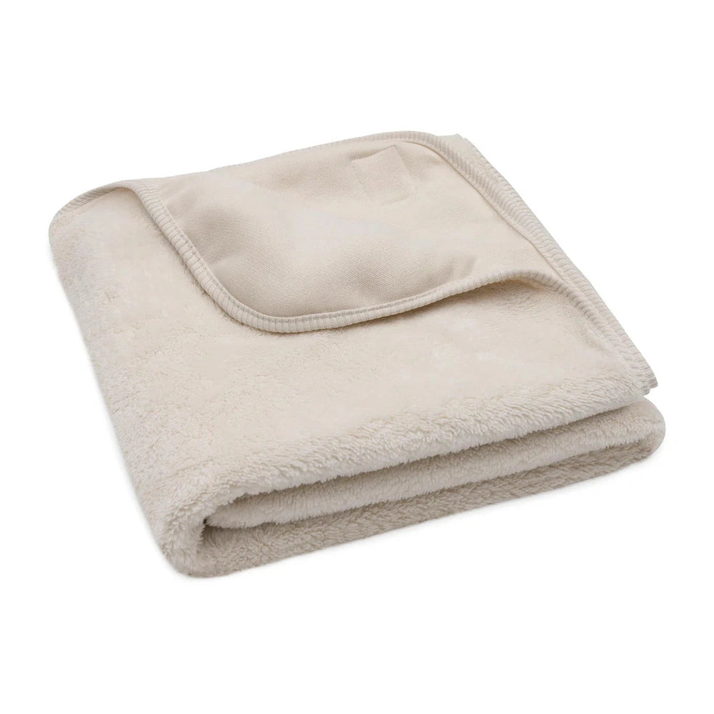Jollein - Wiegdeken 75x100cm - Basic Jersey/Sherpa - Oatmeal