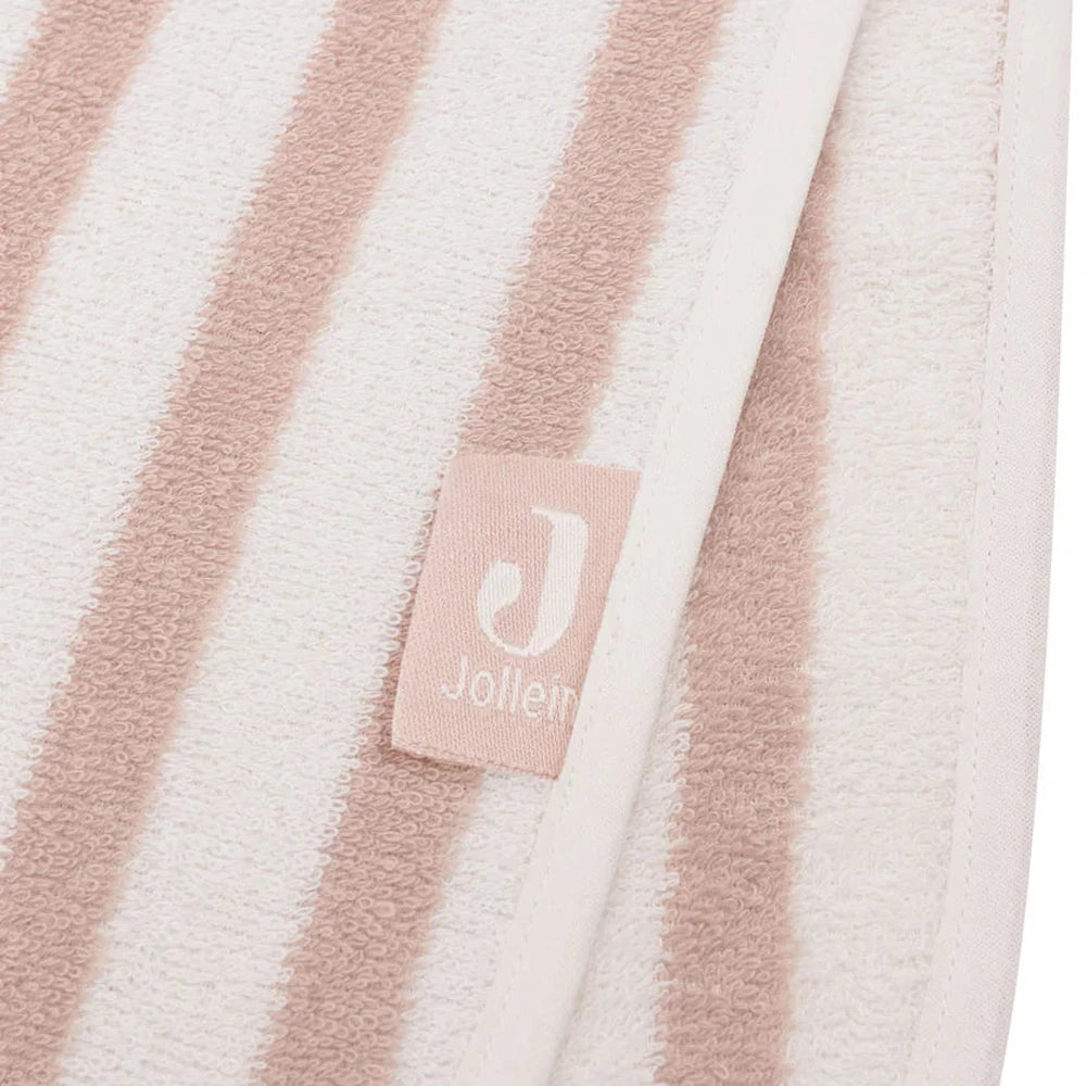 Jollein Badponcho Stripe Terry Wild Rose