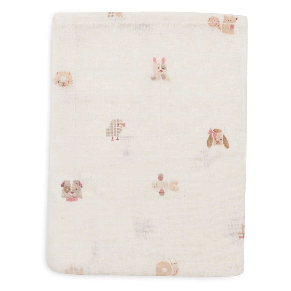 Jollein Hydrofiele Washandjes 3-pack - Animal Friends