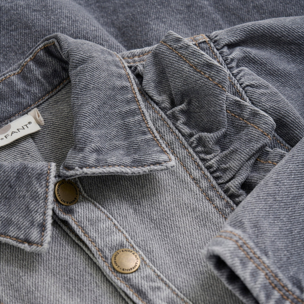 En Fant Jurk Denim - Lichtgrijs