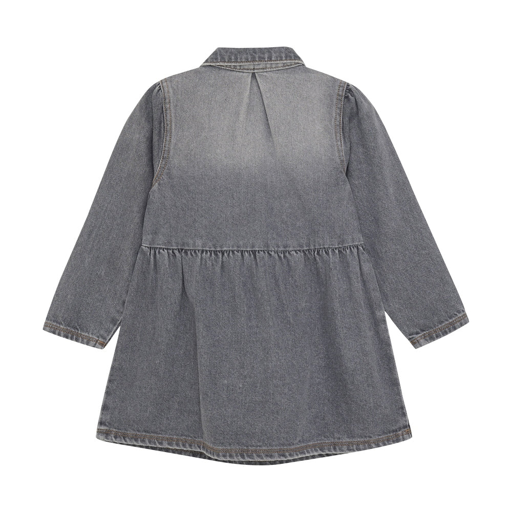 En Fant Jurk Denim - Lichtgrijs