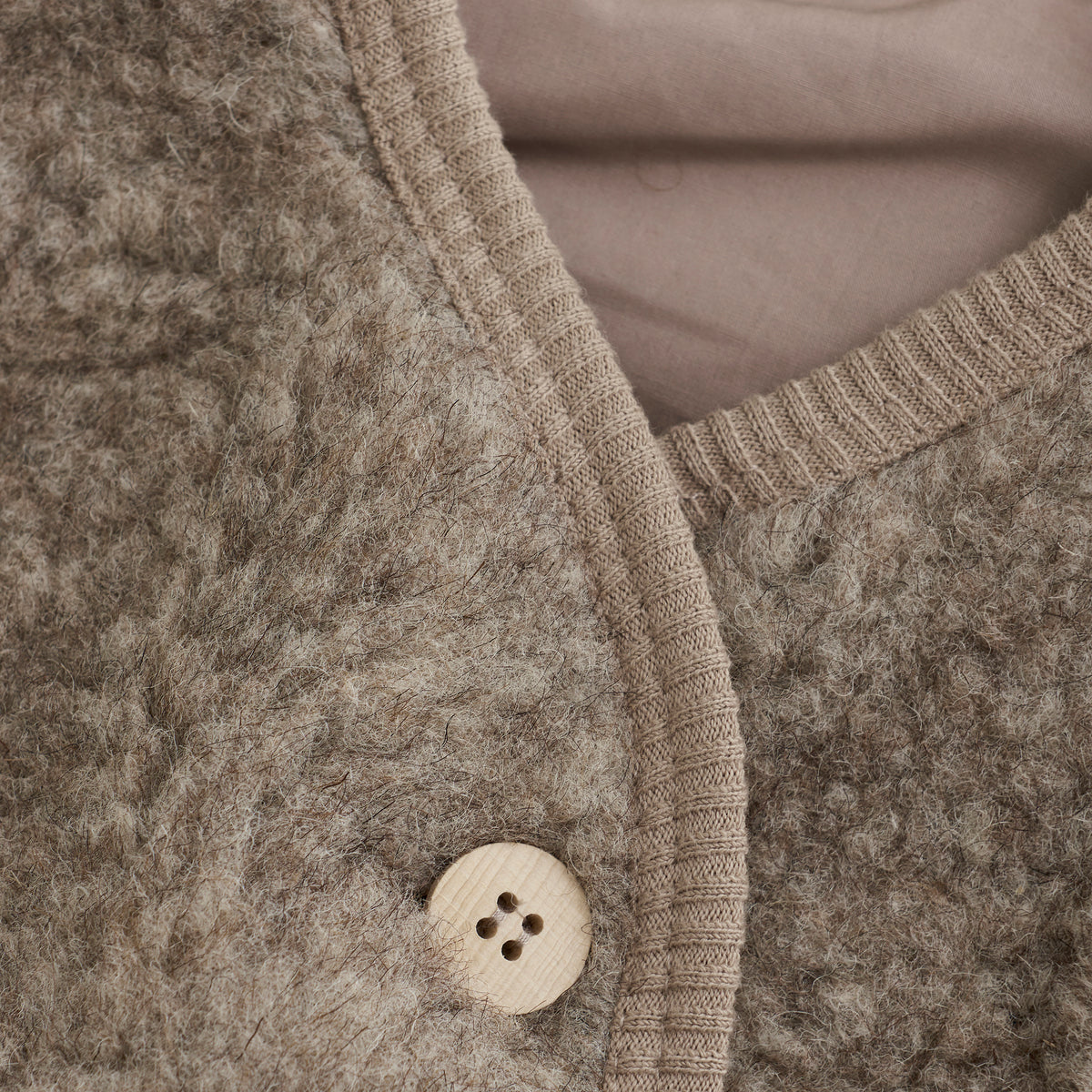 Huttelihut Merinowollen Vest Zonder Mouwen - Teddy