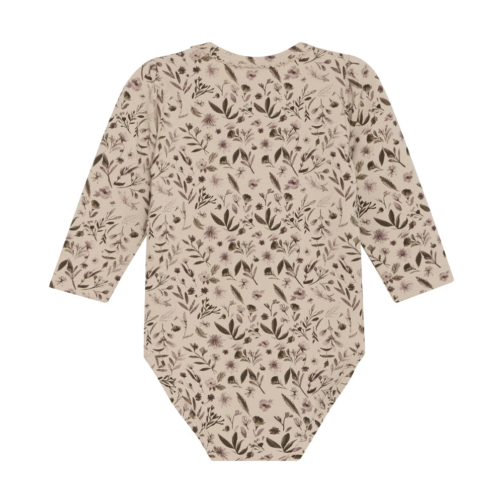 Minymo Romper Met Lange Mouwen - Flowers