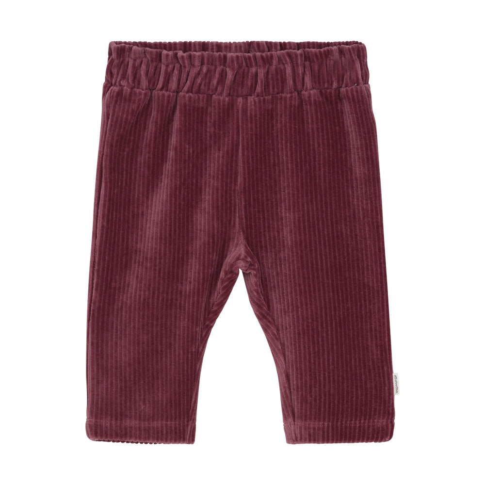 Minymo Velour Broek - Rose Brown