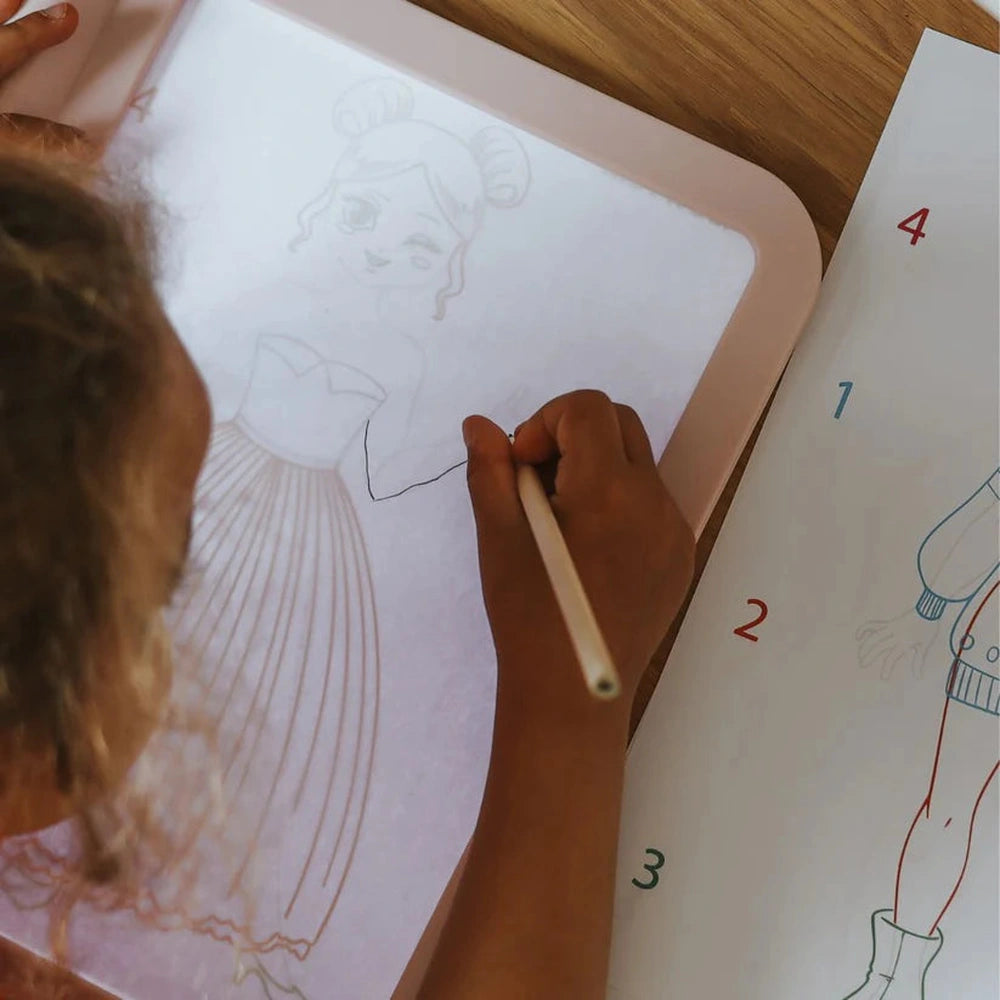 Kidywolf Kidydraw Pro Draagbare Lichttablet - Roos