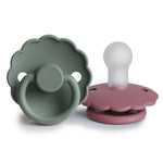 Frigg 2-Pack Daisy - Silicone - Dusty Rose/Lily Pad T1