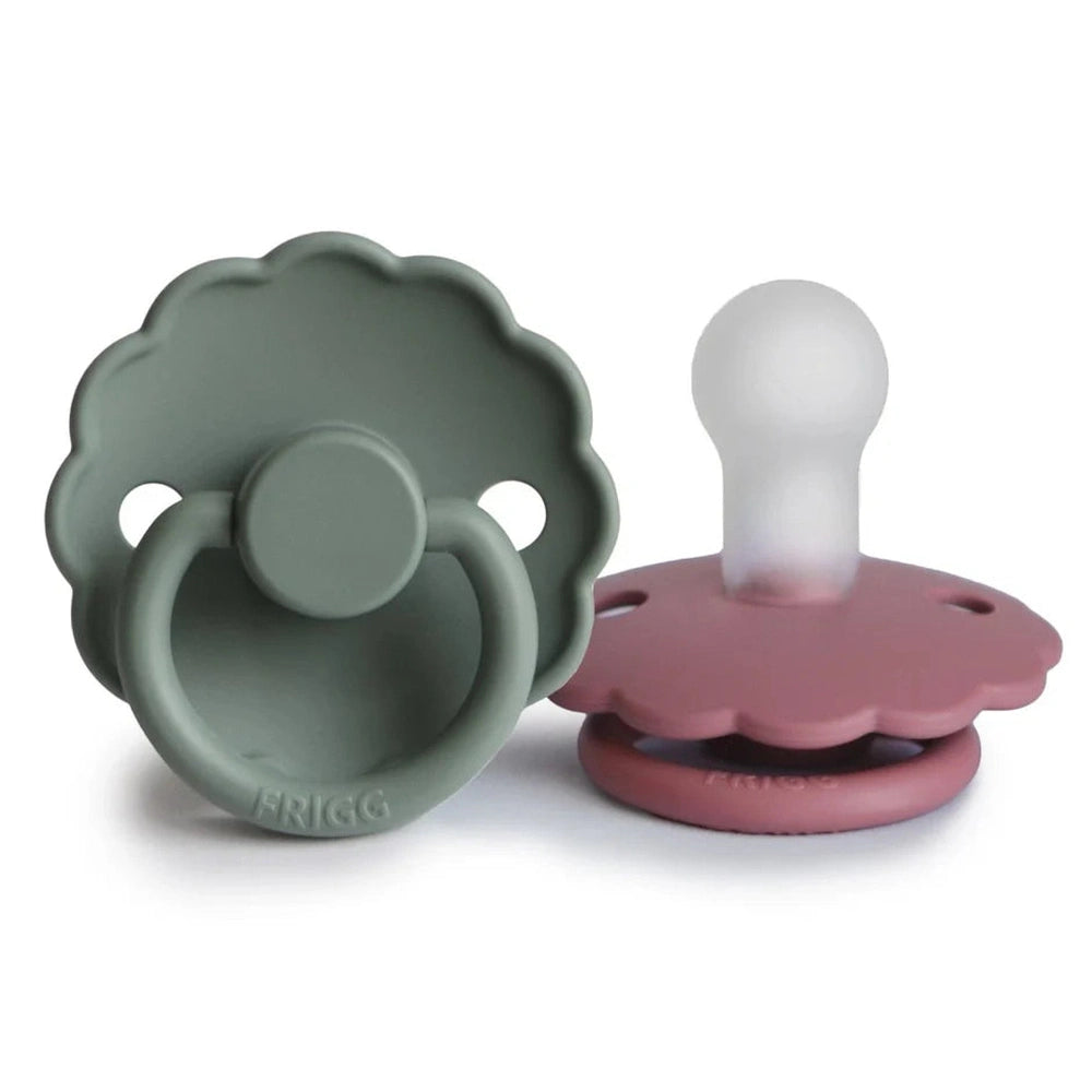 Frigg 2-Pack Daisy - Silicone - Dusty Rose/Lily Pad T1