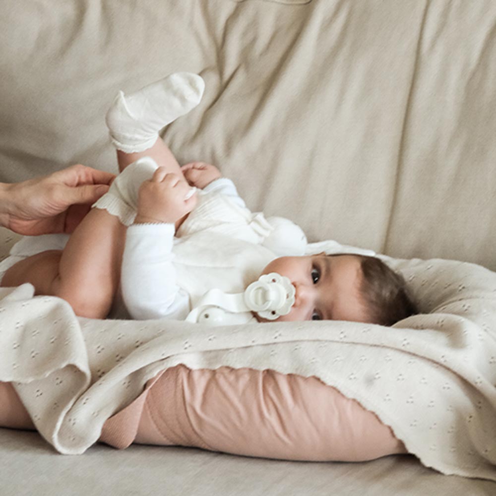 Elodie Details Wikkeldeken Pointelle - Creamy White