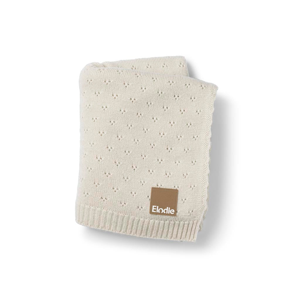 Elodie Details Couverture d’emmaillotage Pointelle - Blanc crème