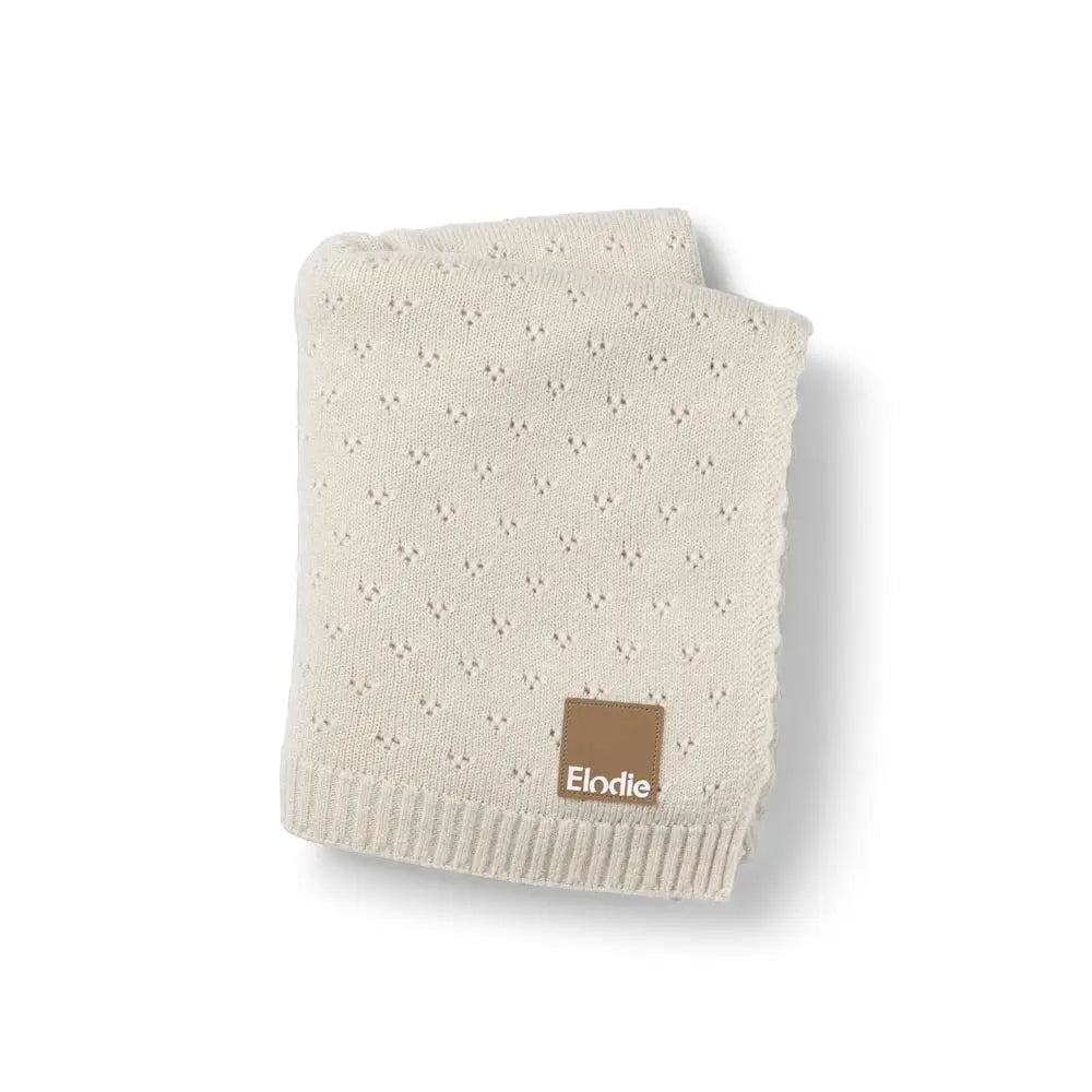 Elodie Details Couverture d’emmaillotage Pointelle - Blanc crème