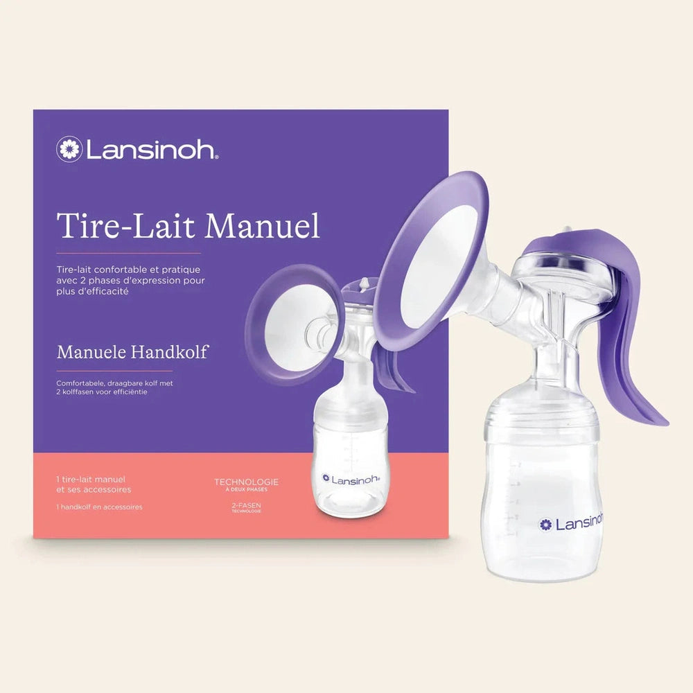 Lansinoh Manuele Borstkolf – 2 Fasen – Stil, Licht & Compact – Voor Thuis of Onderweg