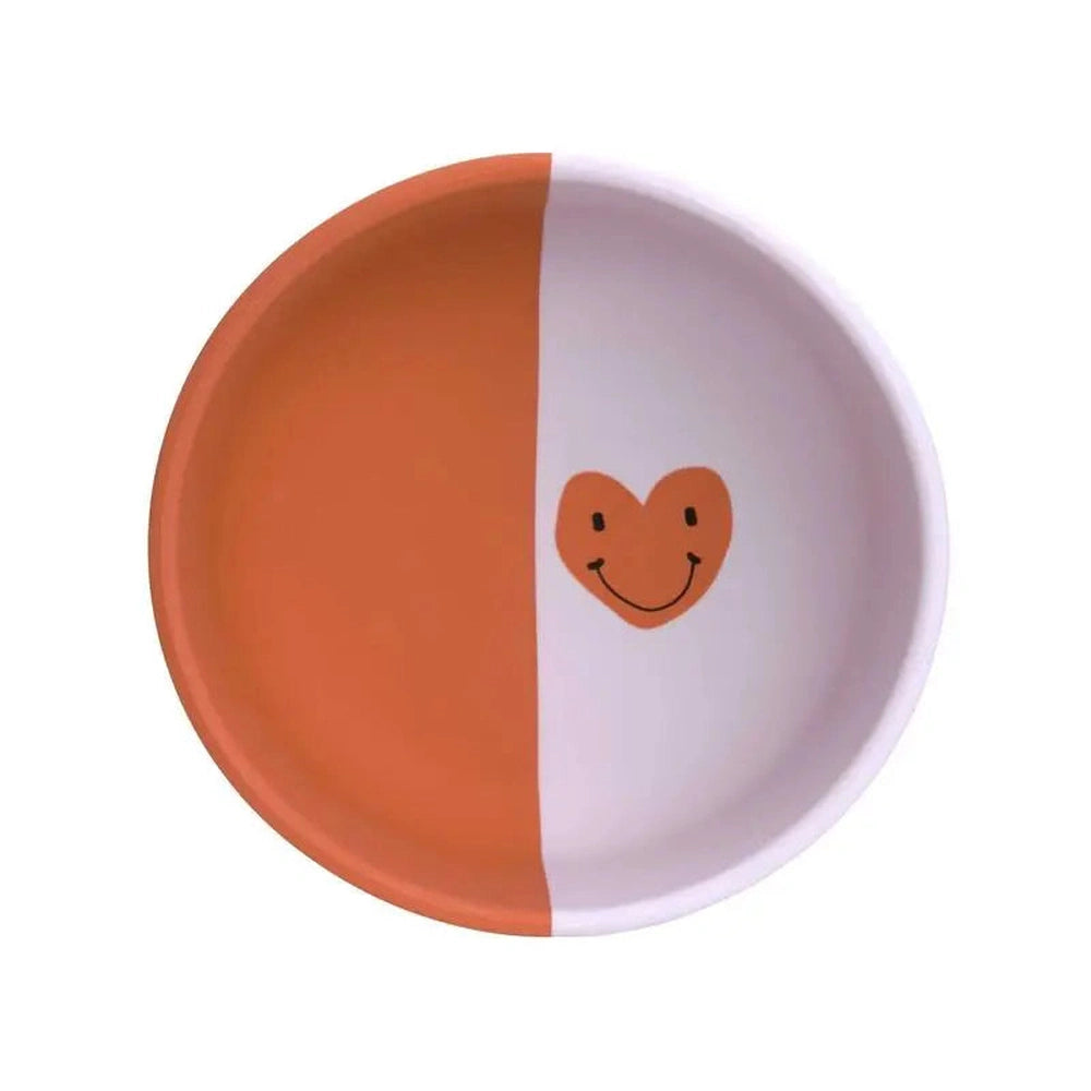 Lässig Siliconen kommetje - Happy Rascals Smile heart lavender