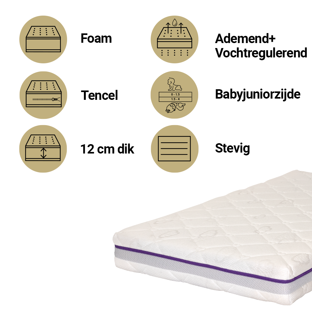 Träumeland Matras - Oase 70X140 cm | Matras voor Babybed