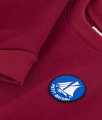 Petit Bateau Effen Katoenen Sweater Voor Kinderen - Donkerrood