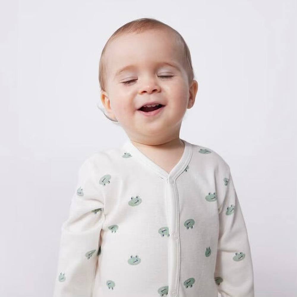 Petit Bateau Katoenen Babypyjama Met Kikkerprint