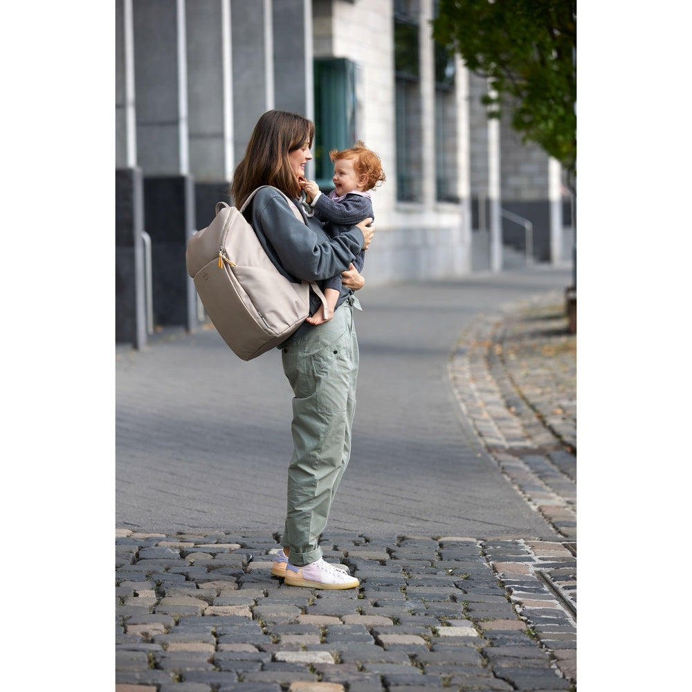 Lässig Luiertas Slender Up Backpack - Taupe