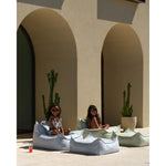 Wigiwama Vierkante Poef - Outdoor Square Ottoman - Azure