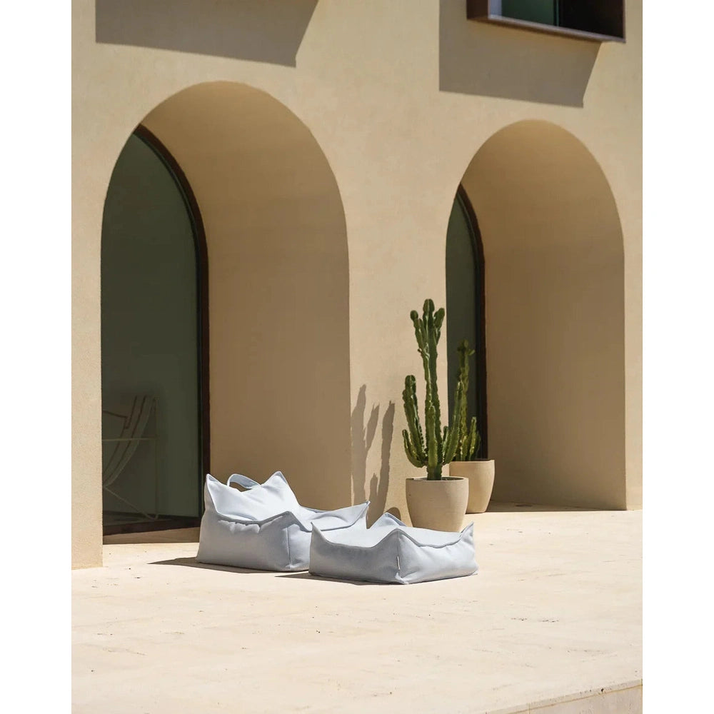Wigiwama Vierkante Poef - Outdoor Square Ottoman - Azure