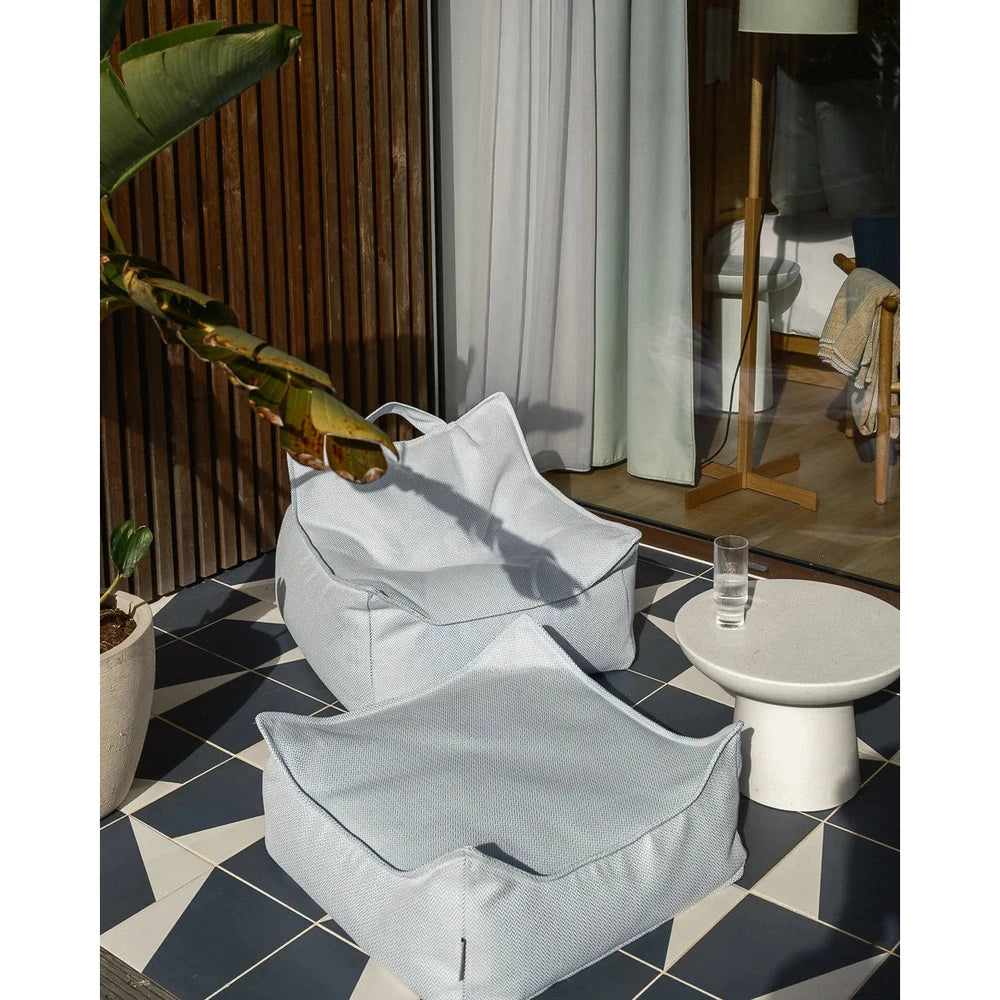 Wigiwama Vierkante Poef - Outdoor Square Ottoman - Azure