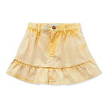 Sproet en Sprout Denim Peplum Rok Pastel Yellow