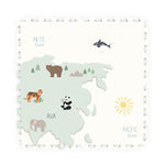 Play&Go Speeltapijt Puzzel - Eevaa 2In1 Puzzelmat/Opbergbox - Worldmap Colour Design
