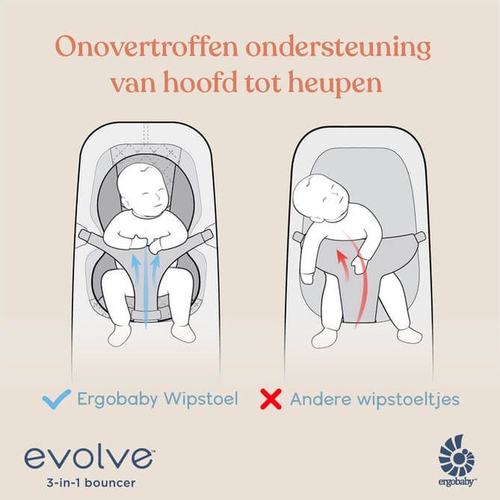 Ergobaby 3-in-1 Evolve Bouncer - Wipstoeltje