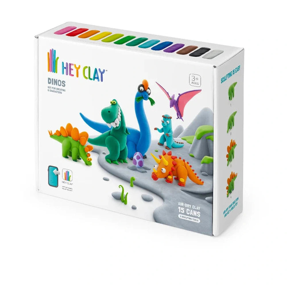 Hey Clay Zelfhardende Klei Dino - 15 potjes