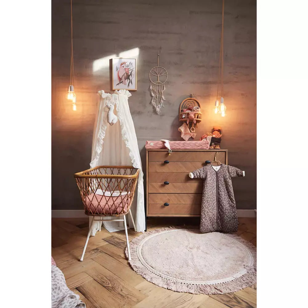 Sluier vintage 155cm ruffle ivory