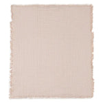 Deken Wieg 75x100cm Fringe - Moonstone/Ivory - GOTS