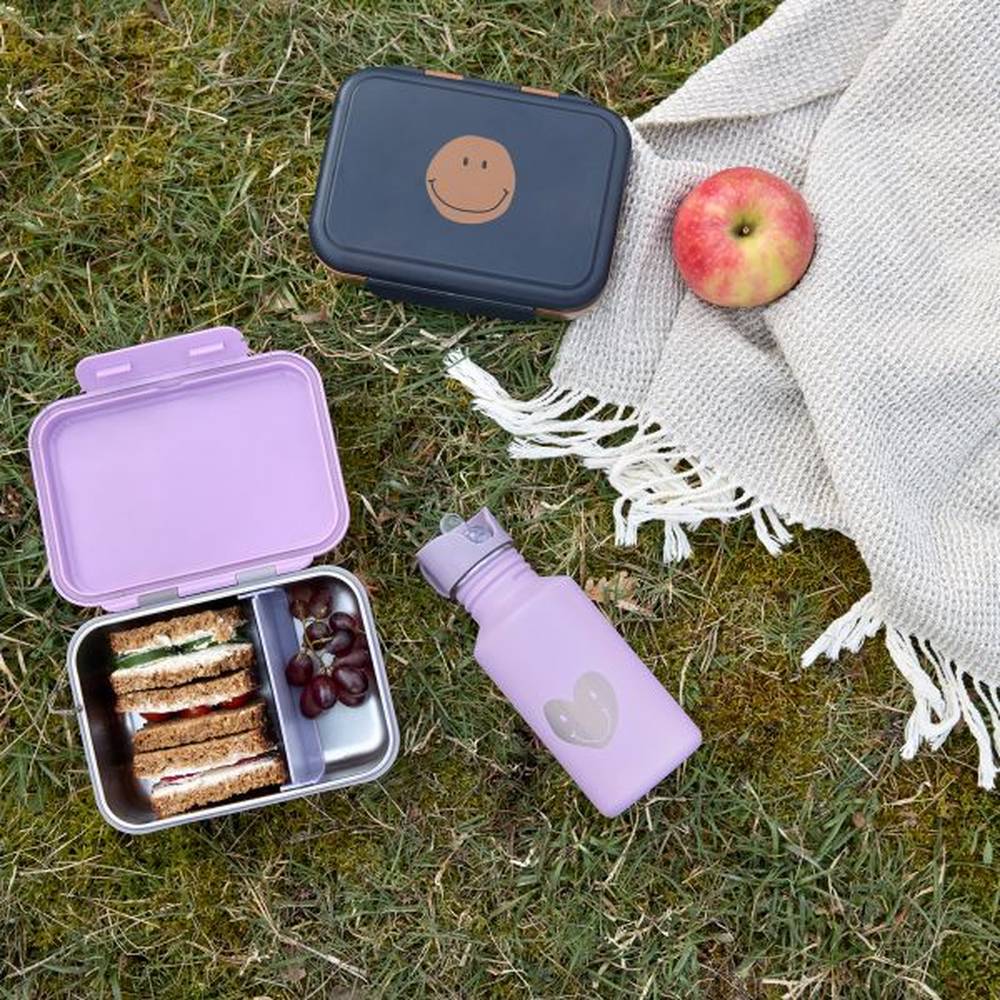Lässig Lunchbox / Brooddoos Roestvrij Staal Little Gang - Smile Navy