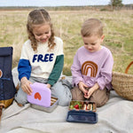 Lässig Lunchbox / Brooddoos Roestvrij Staal Little Gang - Smile Navy